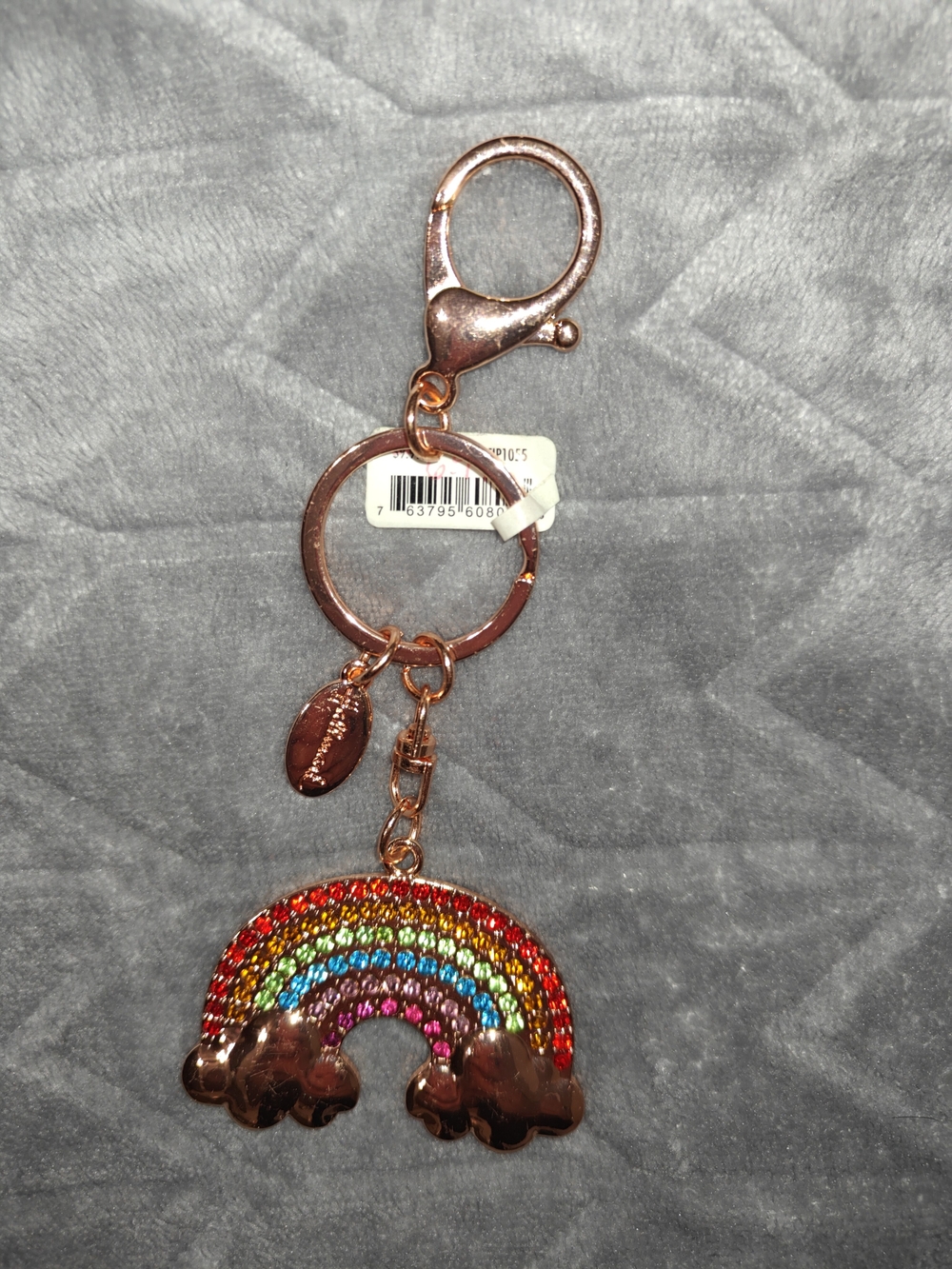 Rainbow Crystal Keychain Charm - Multicolor